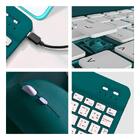 Teclado Sem Fio Bluetooth Recarregável Com Mouse - Verde Esc