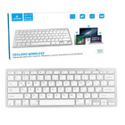 Teclado Sem Fio Bluetooth Wireless Usb Padrão Branco