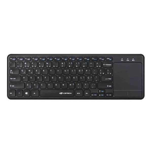 Teclado Sem Fio Com Touchpad K-wt100bk C3 Tech