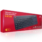 Teclado Sem Fio Com Touchpad K-wt200bk C3 Tech