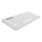 Teclado Sem Fio Logitech Pebble Keys 2 K380s Bluetooth Branco