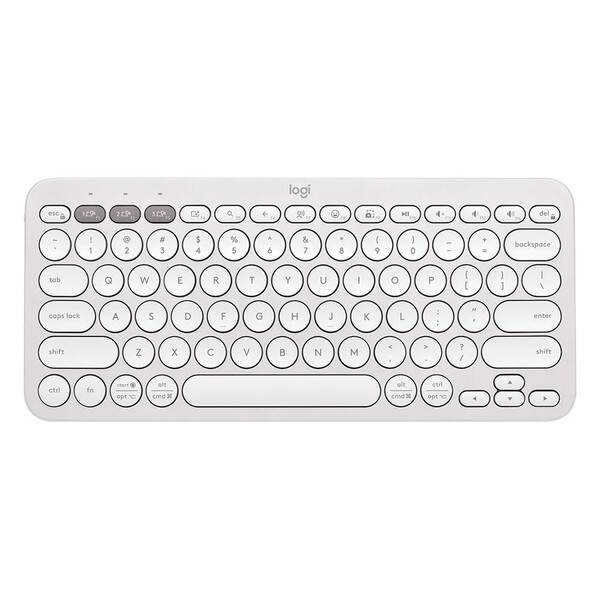 Teclado Sem Fio Logitech Pebble Keys 2 K380s Bluetooth Branco