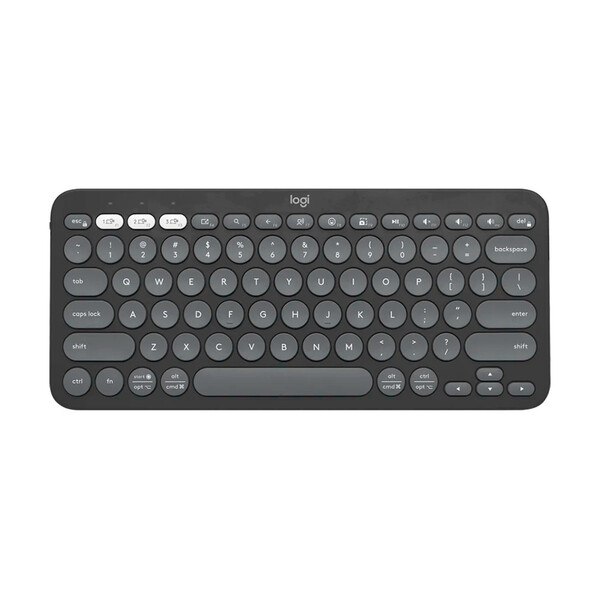 Teclado Sem Fio Logitech Pebble Keys 2 K380s Bluetooth Grafit