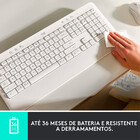Teclado Sem Fio Logitech Signature K650 Bluetooth Usb Branco