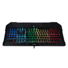 Teclado Semi-mecânico Do Jogo Azul Preto Interruptor Usb Rgb