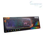 Teclado Usb Gamer  Semi Mecânico Base Metal Com Suporte
