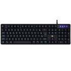 Teclado Usb Gamer K300 Black Com Led Azul Hp