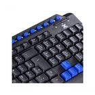 Teclado Usb Gamer Vx Gaming Dragon V2 Abnt2 1.8m Preto Com Az