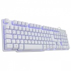 Teclado Usb Gamer Vx Gaming Hydra Gth100ba Branco Led Azul Vi