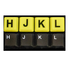 Teclado Usb Letras Grandes  Baixa Visão E Idosos Amarelo Letr