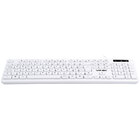 Teclado Usb Multimidia Slim Branco - Teclas Chocolate - Cabo