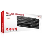 Teclado Usb Padrao Kb-11bk V2 Preto C3plus C3 Tech