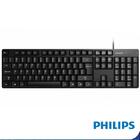 Teclado Usb Ultra Fino Preto Philips K302