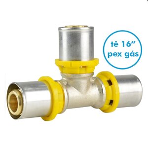 Foto de Tee Metálico 16 Pex Gás Amanco