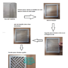 Tela Anti Insetos Em Alumínio Expandido Para Ralos 30x30cm