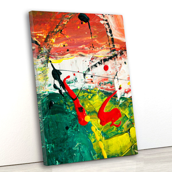 Tela Canvas Abstrato Arte 55x80 Vertical 107