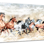 Tela Canvas Animal Cavalos 120x80 Horizontal 6