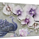 Tela Canvas Animal Joia Pavão 80x55 Horizontal 4