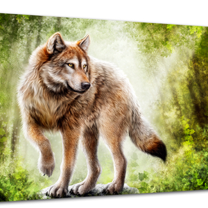 ウェア LOBOS Tela Canvas Animal Lobo 80x55 Horizontal 1 | Leroy Merlin