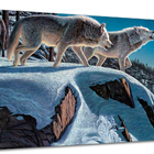 Tela Canvas Animal Lobos 120x80 Horizontal 2