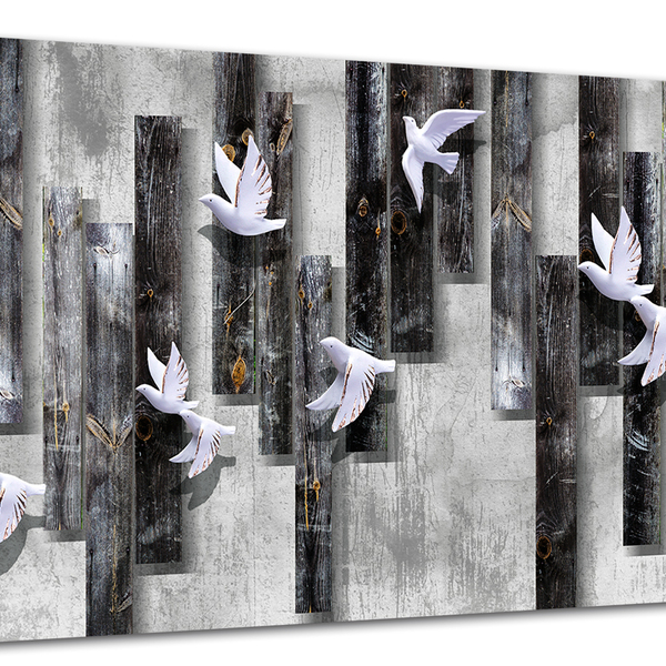 Tela Canvas Animal Pombas 120x80 Horizontal 2