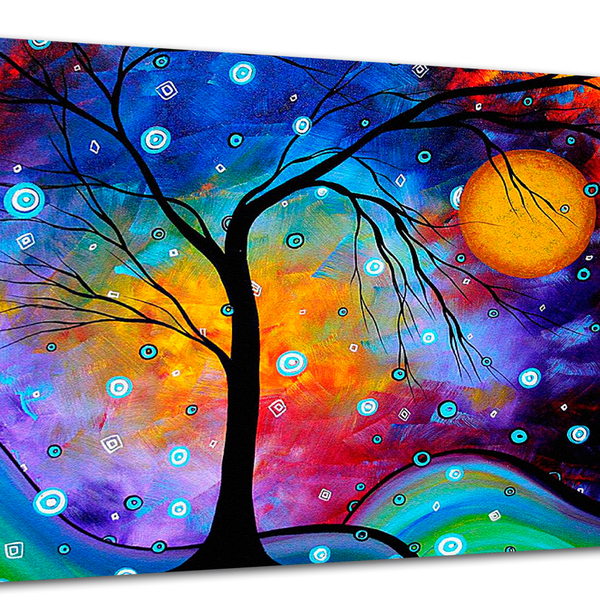 Tela Canvas Árvores Árvore Desenhada 80x55 Horizontal 1