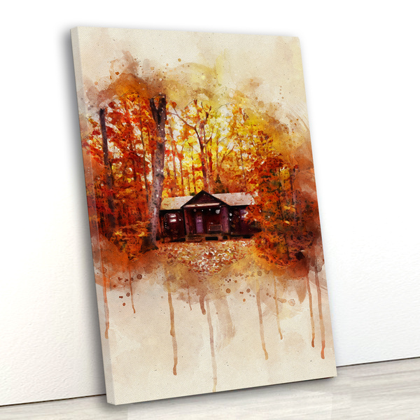 Tela Canvas Árvores Outono 80x120 Vertical 4