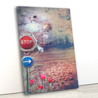 Tela Canvas Cidade Desenho 55x80 Vertical 8