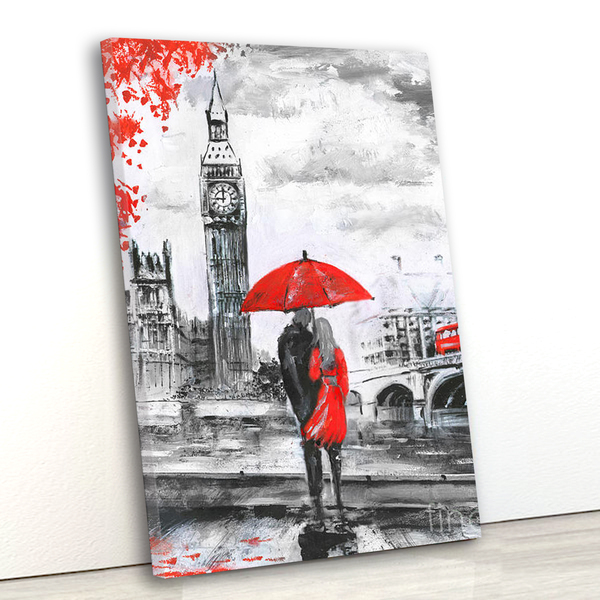 Tela Canvas Cidade Londres 55x80 Vertical 1