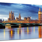 Tela Canvas Cidade Londres 80x55 Horizontal 1