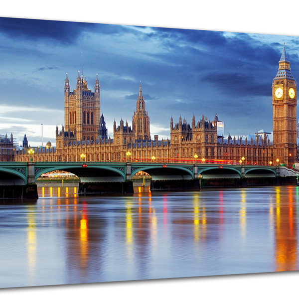 Tela Canvas Cidade Londres 80x55 Horizontal 1