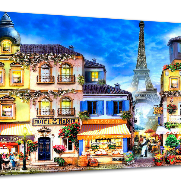 Tela Canvas Cidade Paris 80x55 Horizontal 1