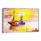 Tela Canvas Com Moldura Barcos Espanhol