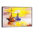 Tela Canvas Com Moldura Barcos Espanhol