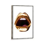 Tela Canvas Com Moldura Boca Gold