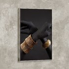 Tela Canvas Com Moldura Braços E Mãos