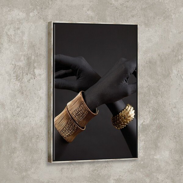 Tela Canvas Com Moldura Braços E Mãos