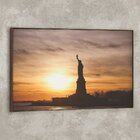Tela Canvas Com Moldura Estátua Da Liberdade