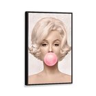 Tela Canvas Com Moldura Marilyn Monroe Chiclete