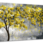 Tela Canvas Floral Flores Amarelas 120x80 Horizontal 1