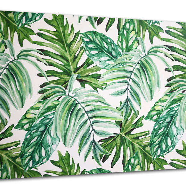 Tela Canvas Folhagem Folhas Tropicais 120x80 Horizontal 10