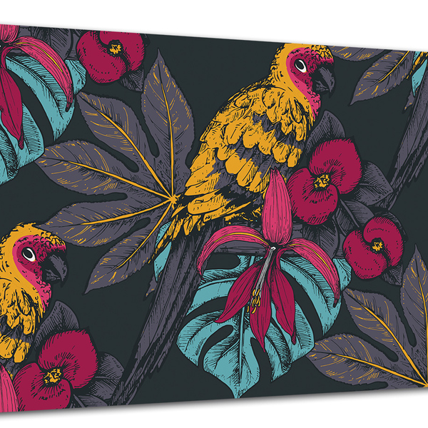 Tela Canvas Folhagem Folhas Tropicais 120x80 Horizontal 139