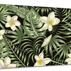 Tela Canvas Folhagem Folhas Tropicais 120x80 Horizontal 147