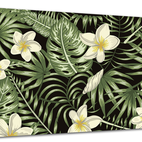 Tela Canvas Folhagem Folhas Tropicais 120x80 Horizontal 147