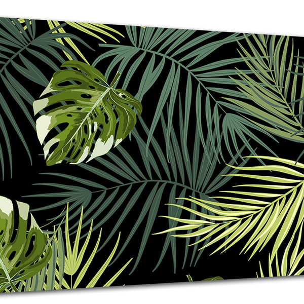 Tela Canvas Folhagem Folhas Tropicais 120x80 Horizontal 149