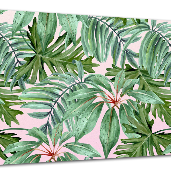 Tela Canvas Folhagem Folhas Tropicais 120x80 Horizontal 15