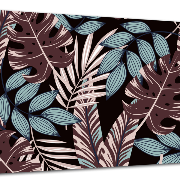 Tela Canvas Folhagem Folhas Tropicais 120x80 Horizontal 20