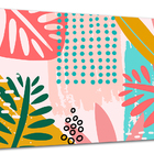 Tela Canvas Folhagem Folhas Tropicais 120x80 Horizontal 24