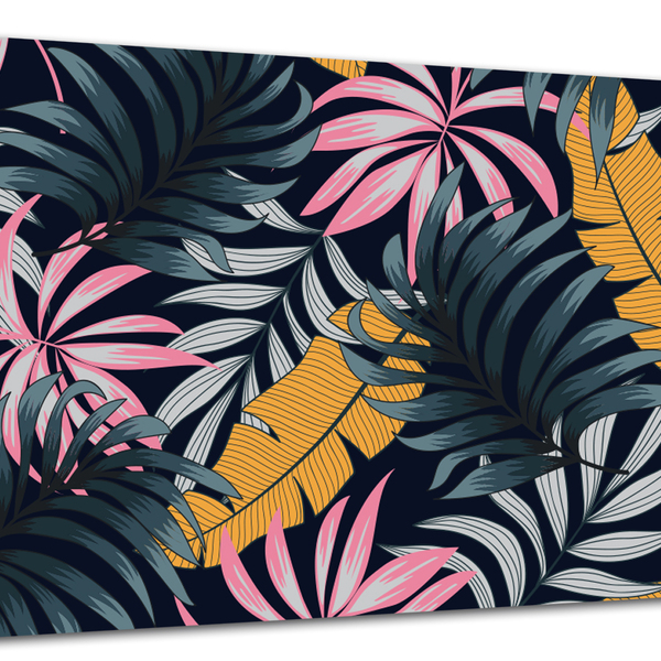 Tela Canvas Folhagem Folhas Tropicais 120x80 Horizontal 29