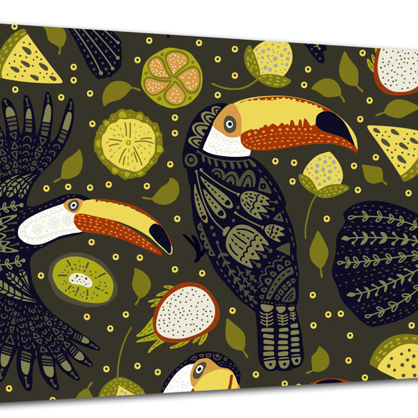 Tela Canvas Folhagem Folhas Tropicais 120x80 Horizontal 33